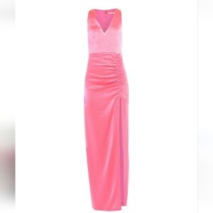 10. NWOT LICE & OLIVIA PLUNGE NECKLINE LONG DRESS SIZE 0